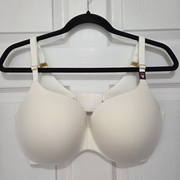 Victoria's Secret Other - Incredible By Victoria's Secret Perfect Shape Push-up Smooth White Bra Sz 36DDD